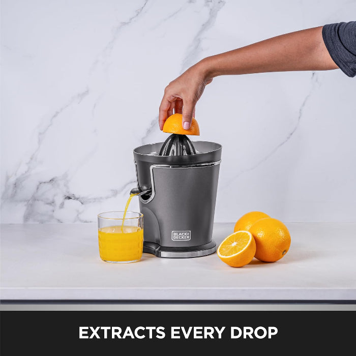 Black & Decker Premium Citrus Juicer 100W Motor SSCJ165 B5 Anti Drip Spout Box
