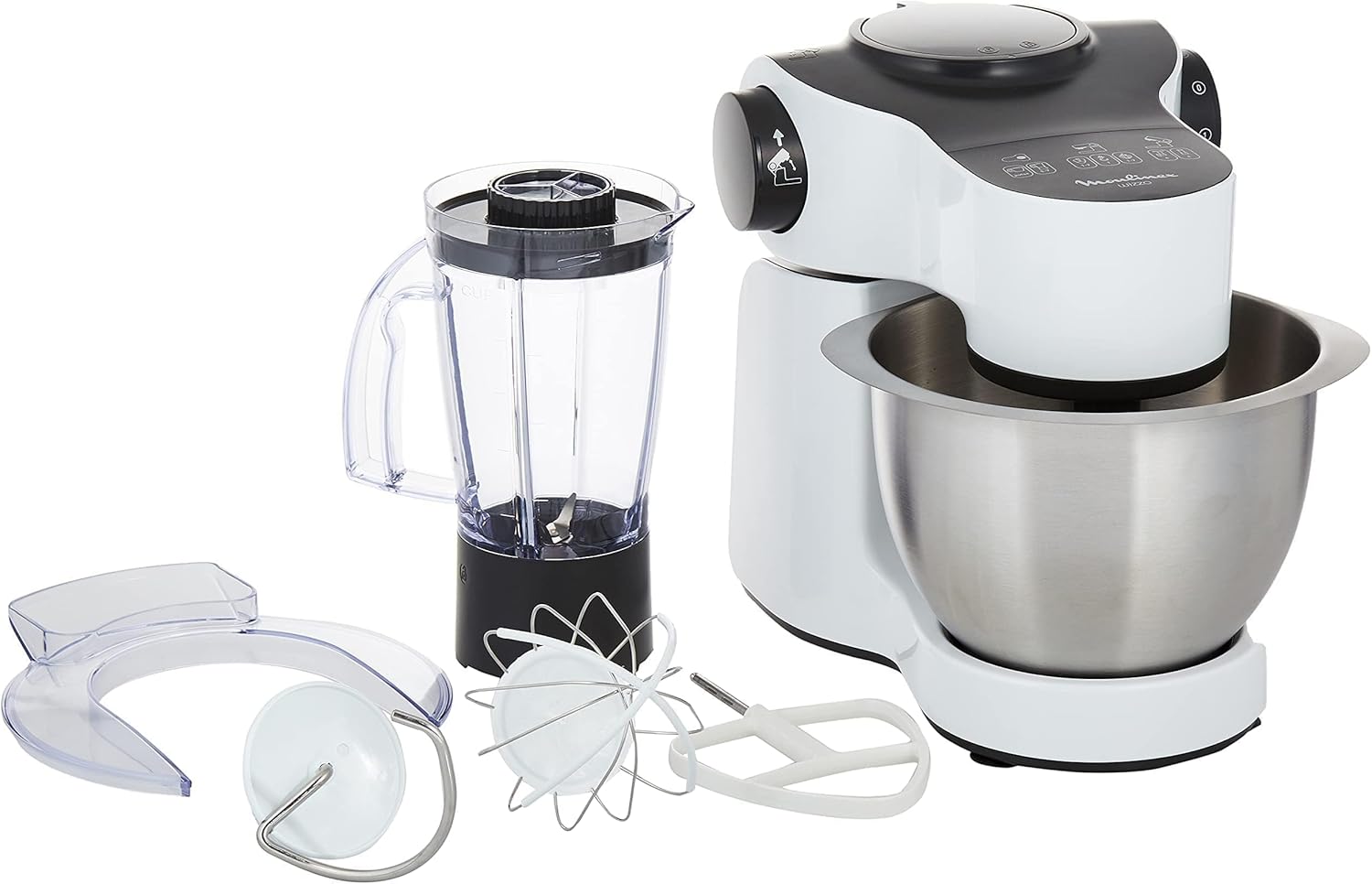 Moulinex Wizzo 4L Kitchen Machine with Blender & Pastry Kit –