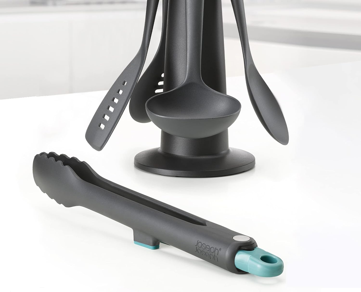 Joseph Joseph Duo Utensil Set 5Piece Countertop Stand Integrated Tool Rests