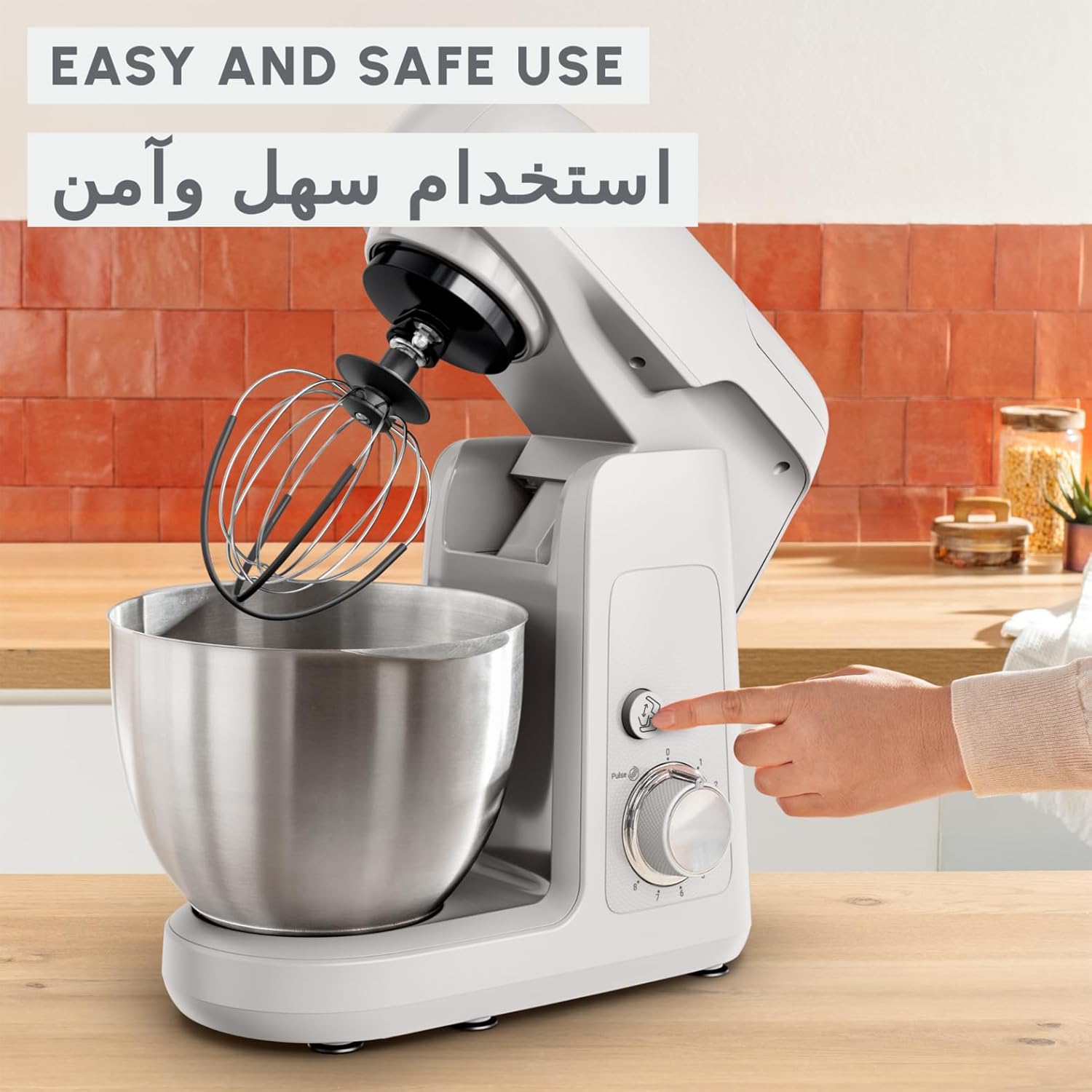 Moulinex Bake Partner Stand Mixer 1100W with BakeGood Kit –