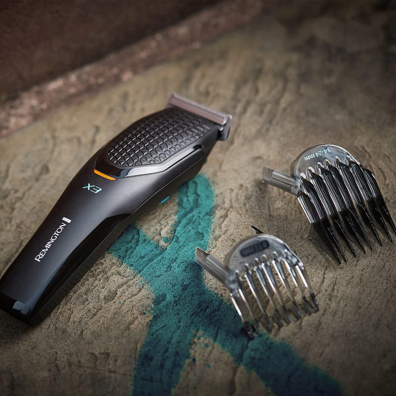 Remington X3 Power-X Cordless Hair Clippers with Japanese Steel Blades (removable/washable)
