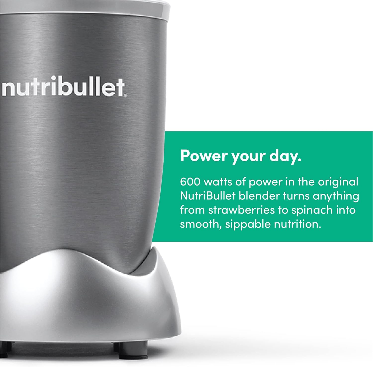 NutriBullet 600W Nutrient Extractor – Original Smoothie Maker (Grey)