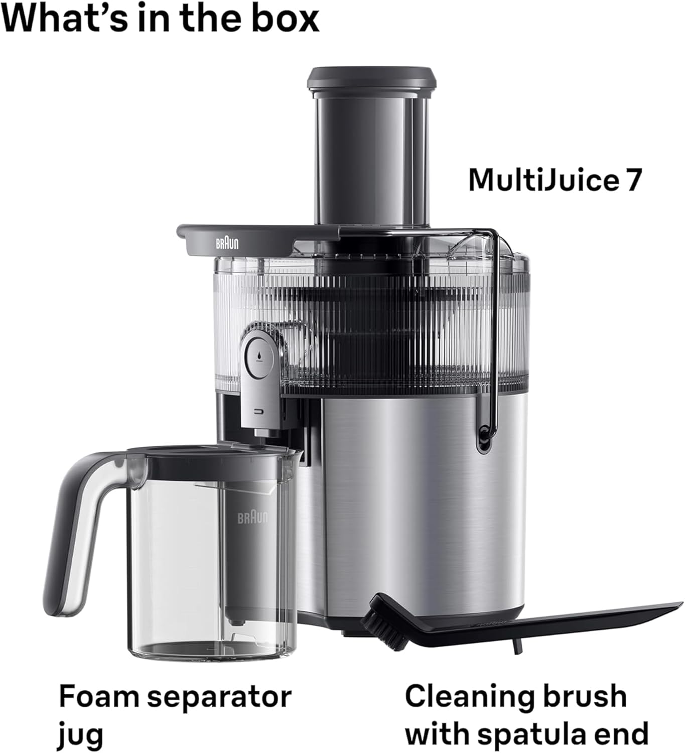 Braun MultiJuice 7 SJ7000 1000W Cold Extraction Juicer XL Chute 1.5L Pulp