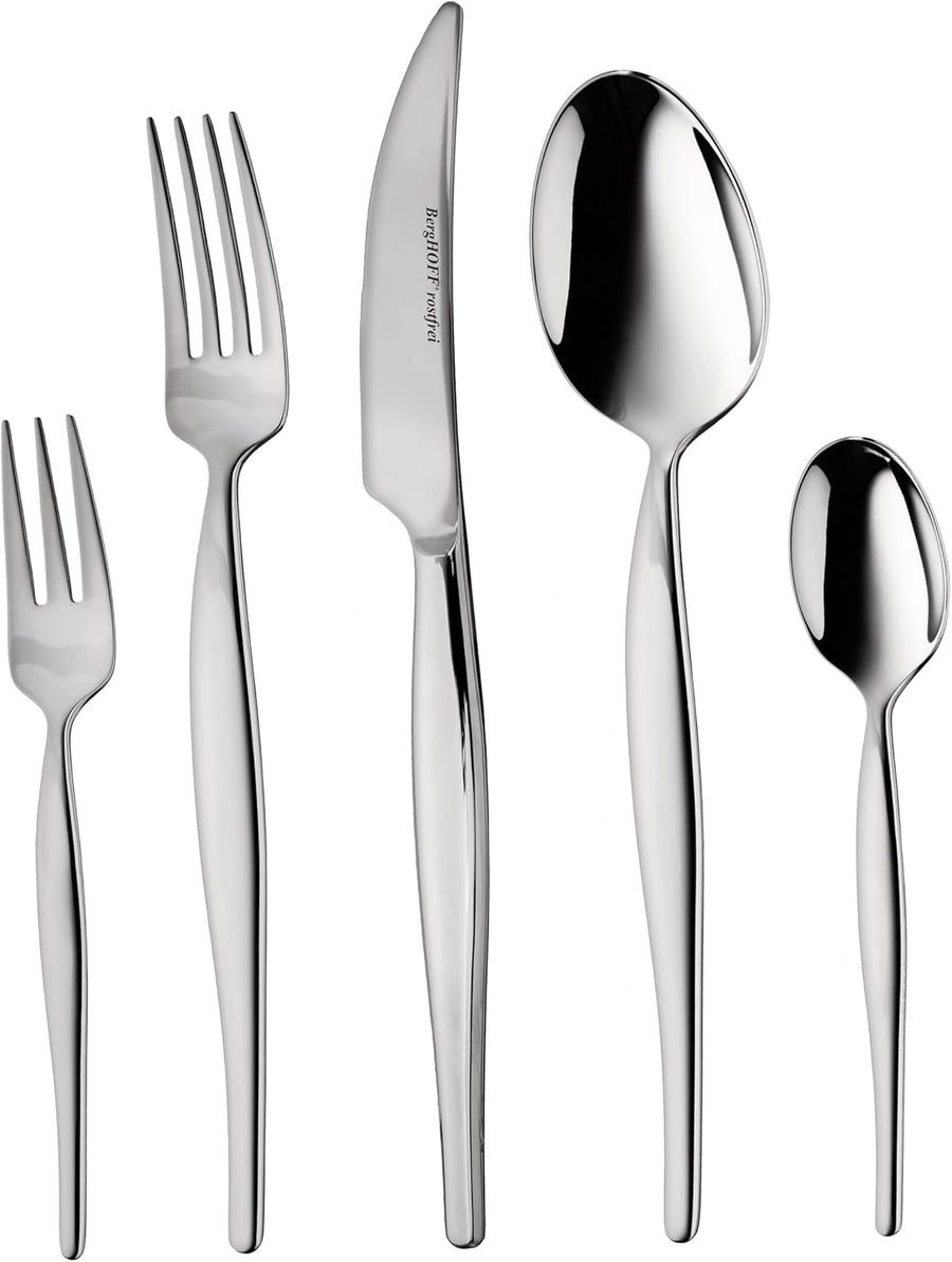 BergHOFF 30pc Flatware Set Finesse 18/10 Stainless Steel Dishwasher Safe