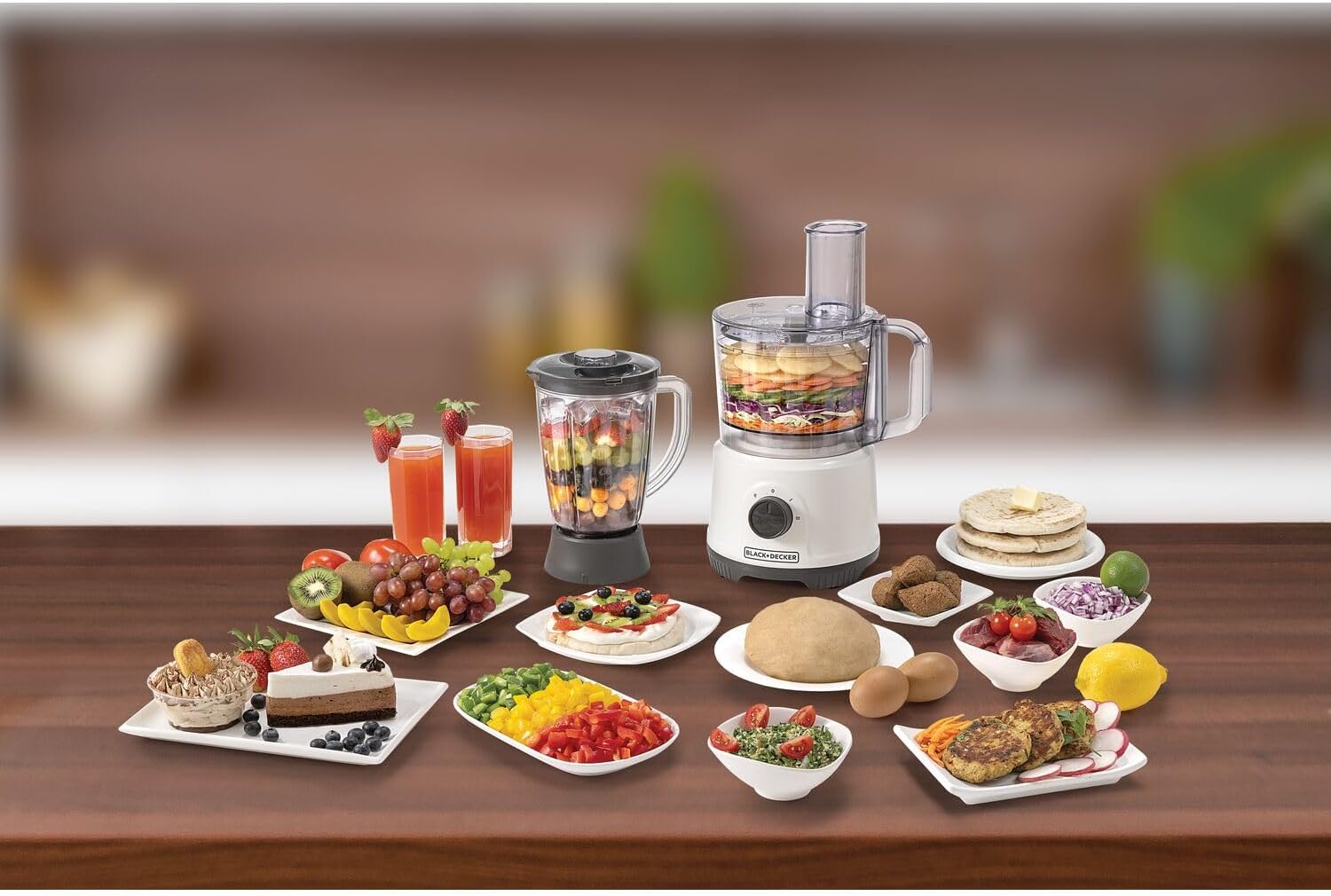 Black & Decker Food Processor 800W 24 Functions 2L Bowl Blender FX822 B5