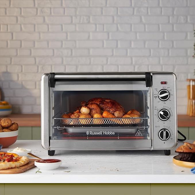 Russell Hobbs Express Air Fry Oven 20L 5-in-1 Mini Toaster Grill Pizza Baker