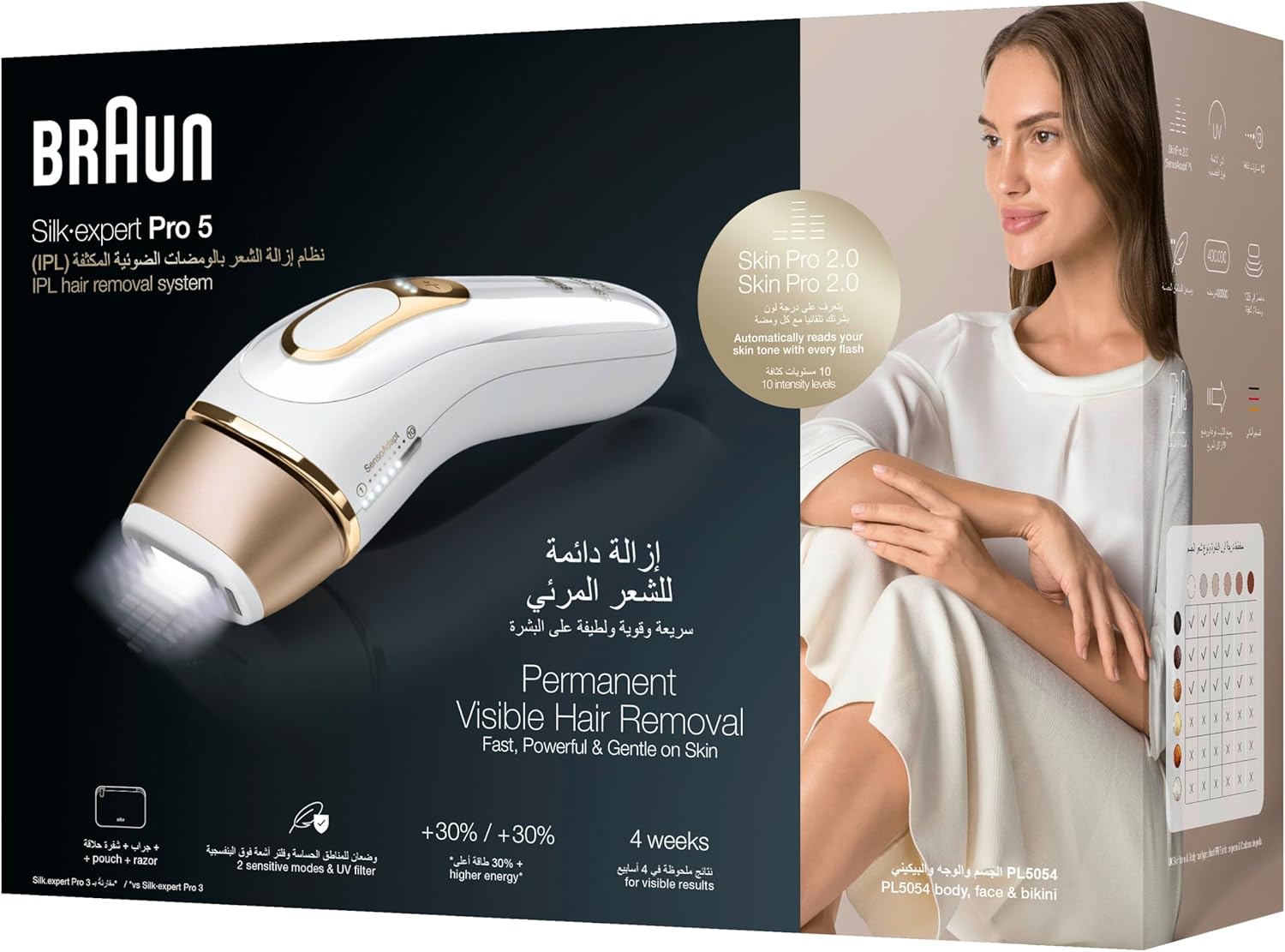 Braun Silk-expert Pro 5 IPL PL5054 - Safe Home Hair Removal