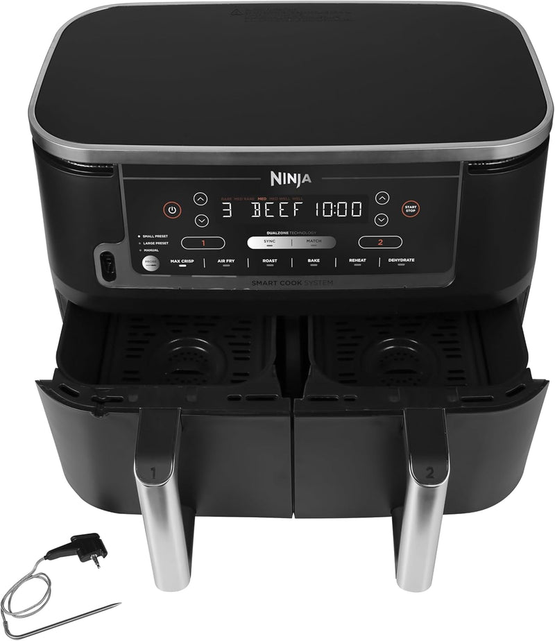 Ninja Airfryer Dual Zone with thermometer 9,5 L 2470w