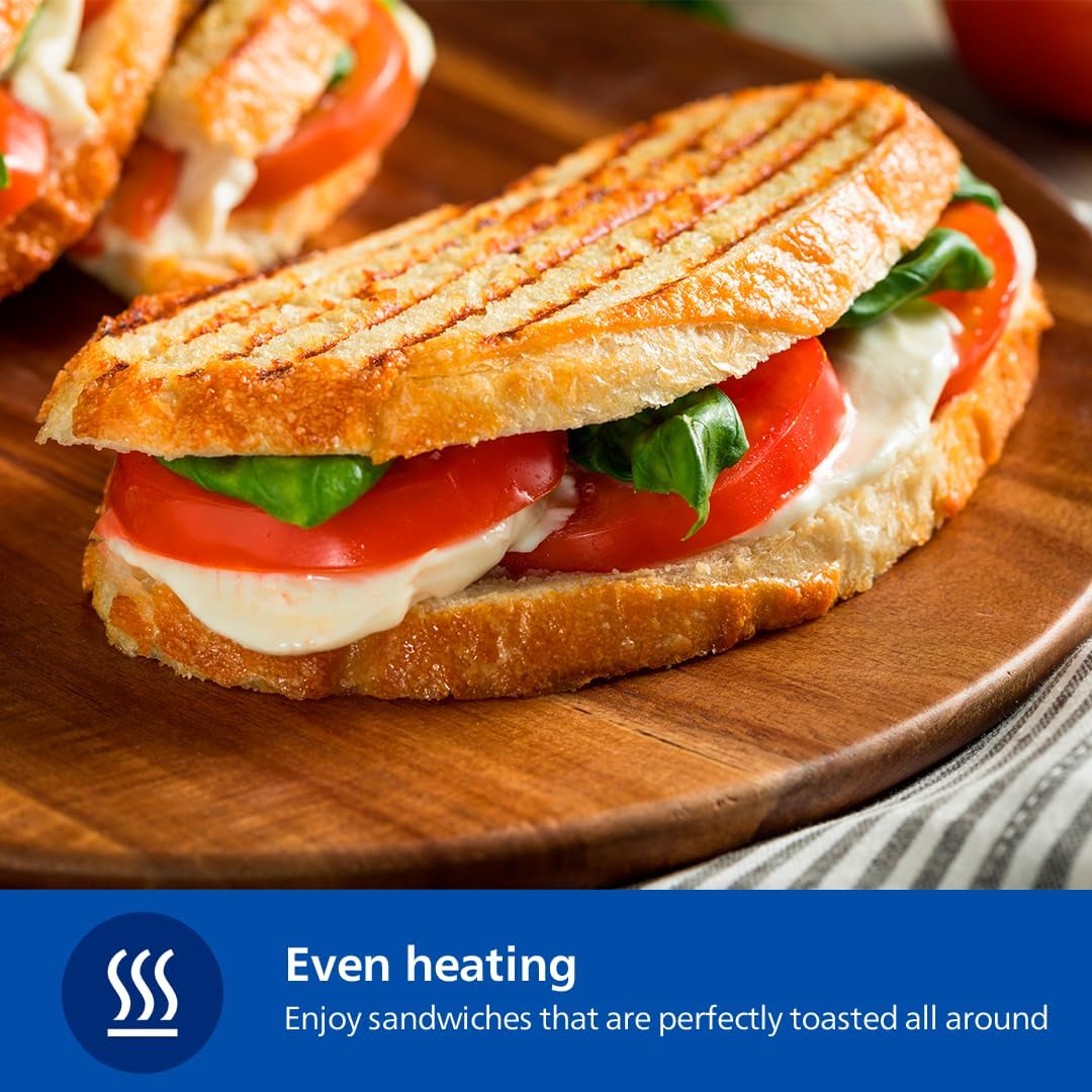 Philips HD2350/80 5000 Series Sandwich Maker – 750W, 3-in-1 Plates