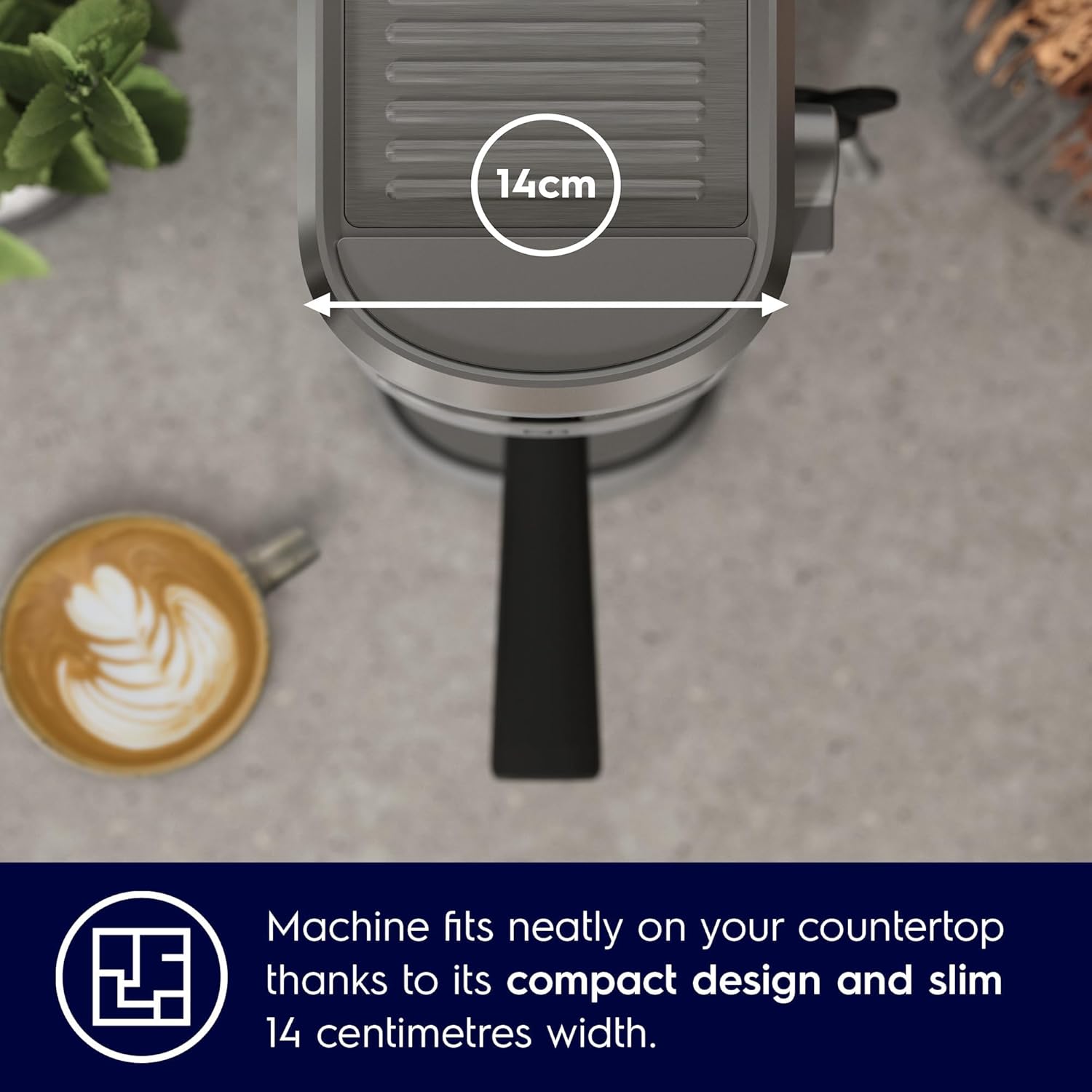 Electrolux E5EC1-50ST UltimateTaste 500 Espresso Coffee Maker – 1L