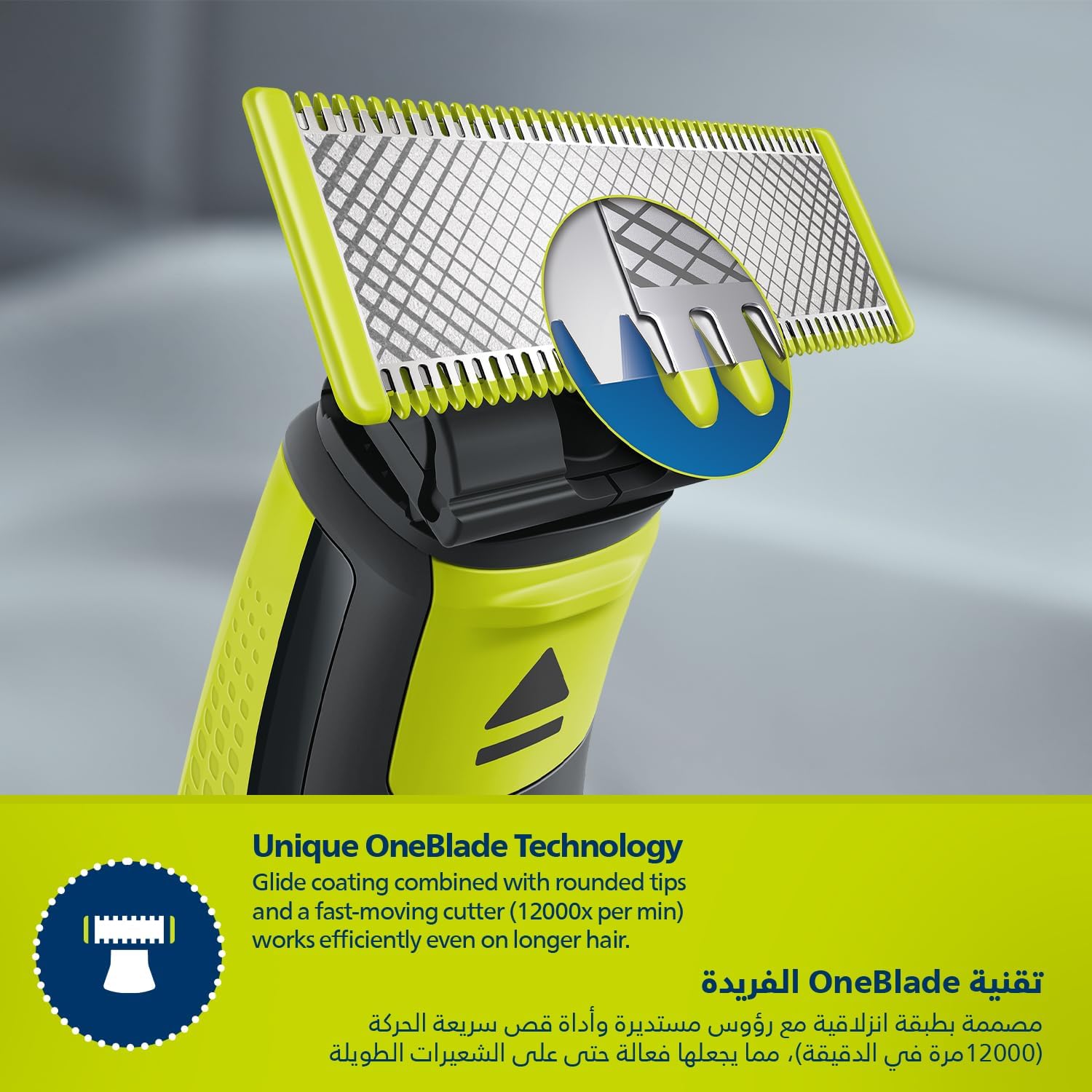 Philips QP2724/20 OneBlade Hybrid Trimmer & Shaver – 5-in-1 Comb