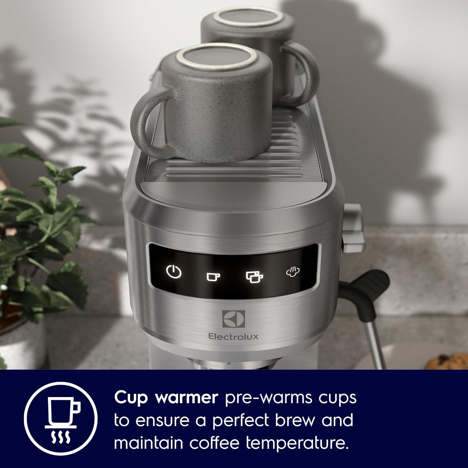 Electrolux E5EC1-50ST UltimateTaste 500 Espresso Coffee Maker – 1L