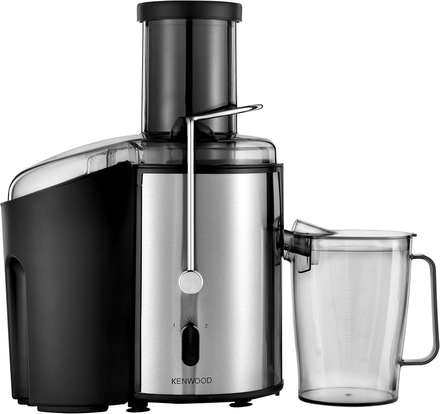Kenwood Juice Extractor JEM02.A0 800W 75mm Wide Feed Tube 2.0L Pulp Black