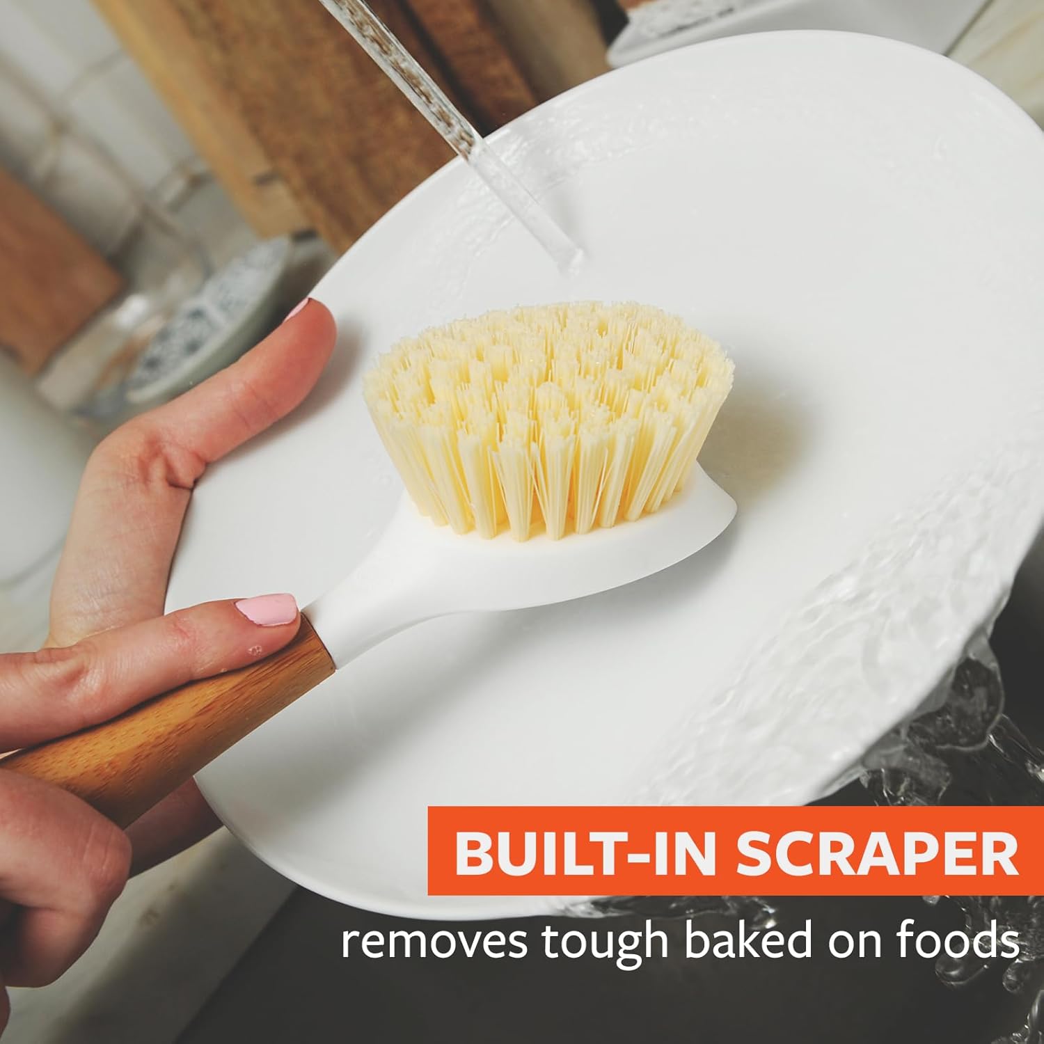 Full Circle Be Good Bamboo Handle Dish Brush