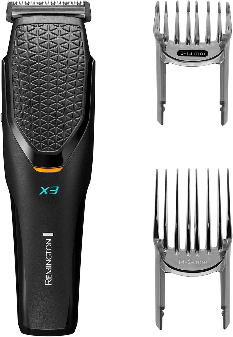 Remington X3 Power-X Cordless Hair Clippers with Japanese Steel Blades (removable/washable)