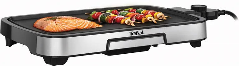 Tefal Electric Plancha CB630D10 – 2000W, 40x25cm, Stainless Steel