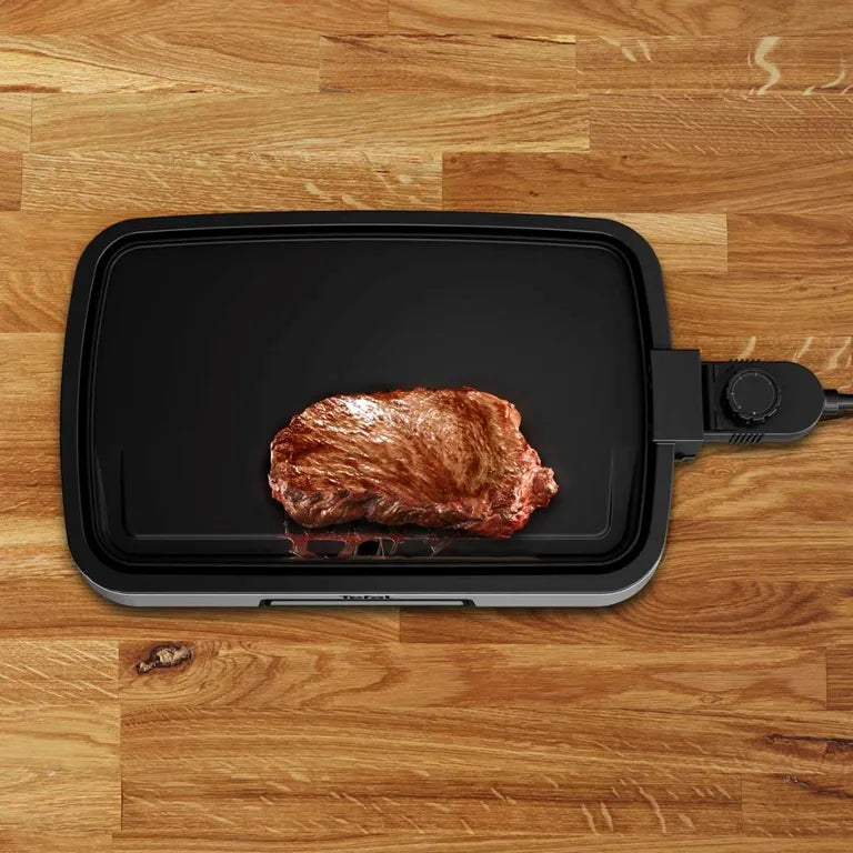 Tefal Electric Plancha CB630D10 – 2000W, 40x25cm, Stainless Steel