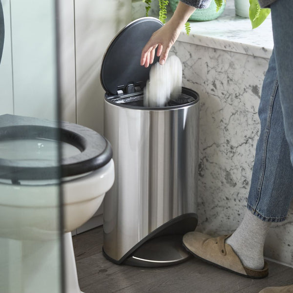 Joseph Joseph Arc 10L Stainless Steel Pedal Bin Soft-Close