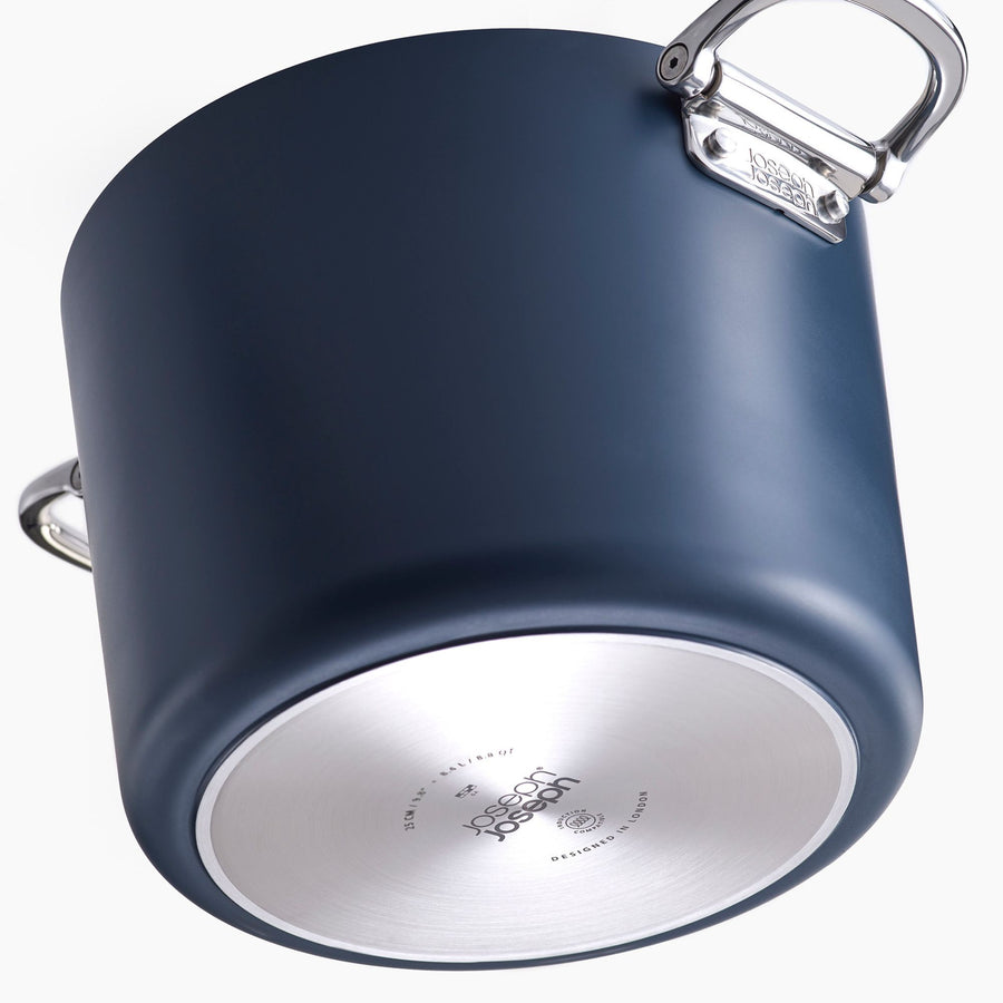 Joseph Joseph Space Cookware – 25cm Folding Stock Pot (8.04L) – Midnight Blue