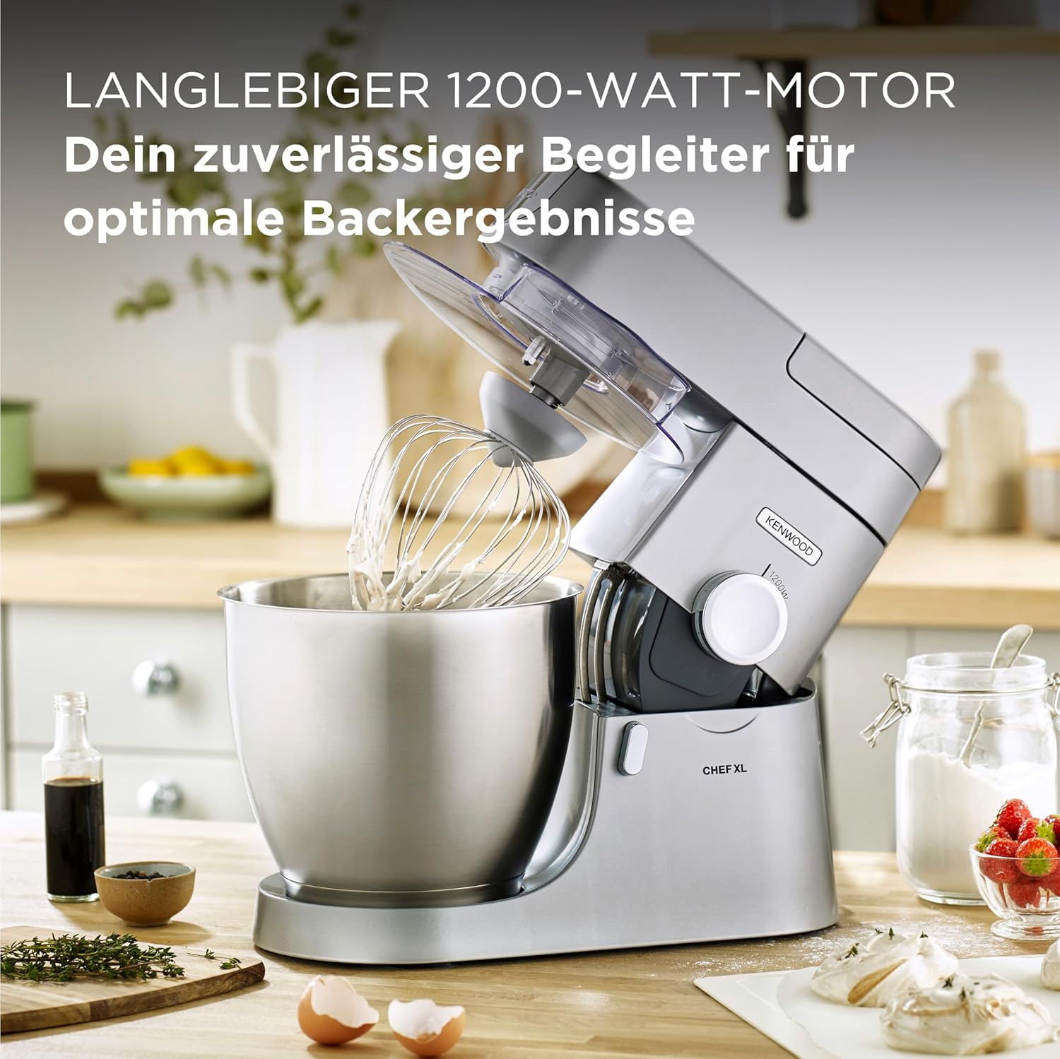 Kenwood Chef XL Kitchen Machine KVL4100S 1200W 6.7L Silver Metal Stand Mixer