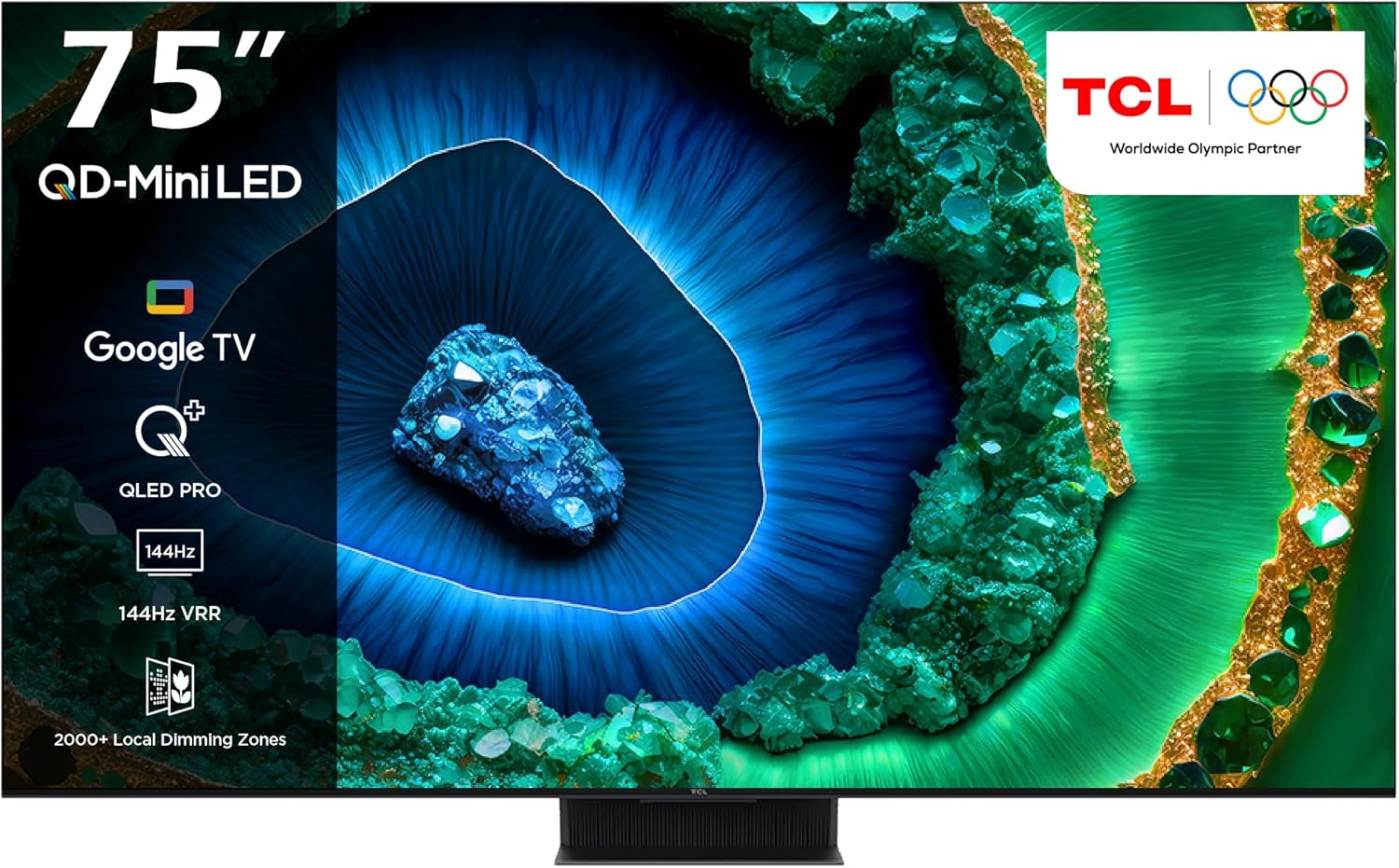 TCL 75C7K 75" QD-Mini LED 4K Smart Google TV – 144Hz, Dolby Vision