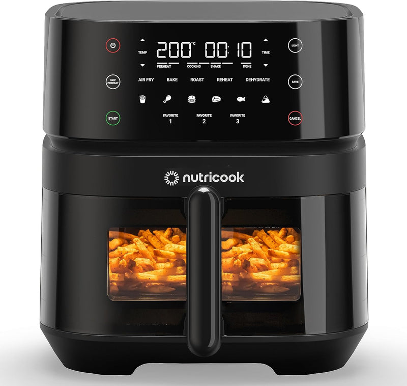 Nutricook Air Fryer 3 Vision with Clear Window and Internal Light , 5.7L 1700w