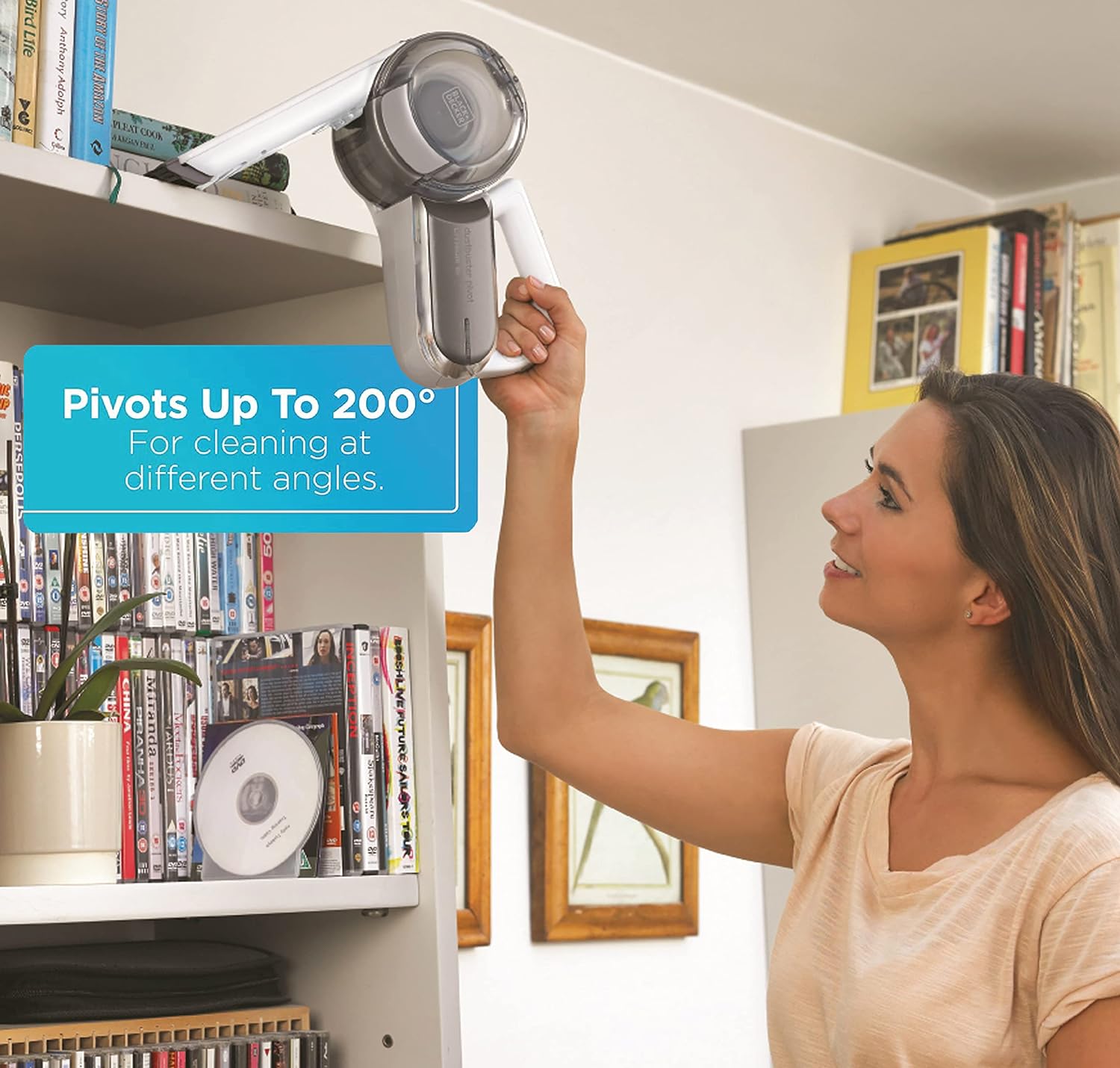 Black & Decker 14.4V  Pivot Hand Vacuum - Champagne