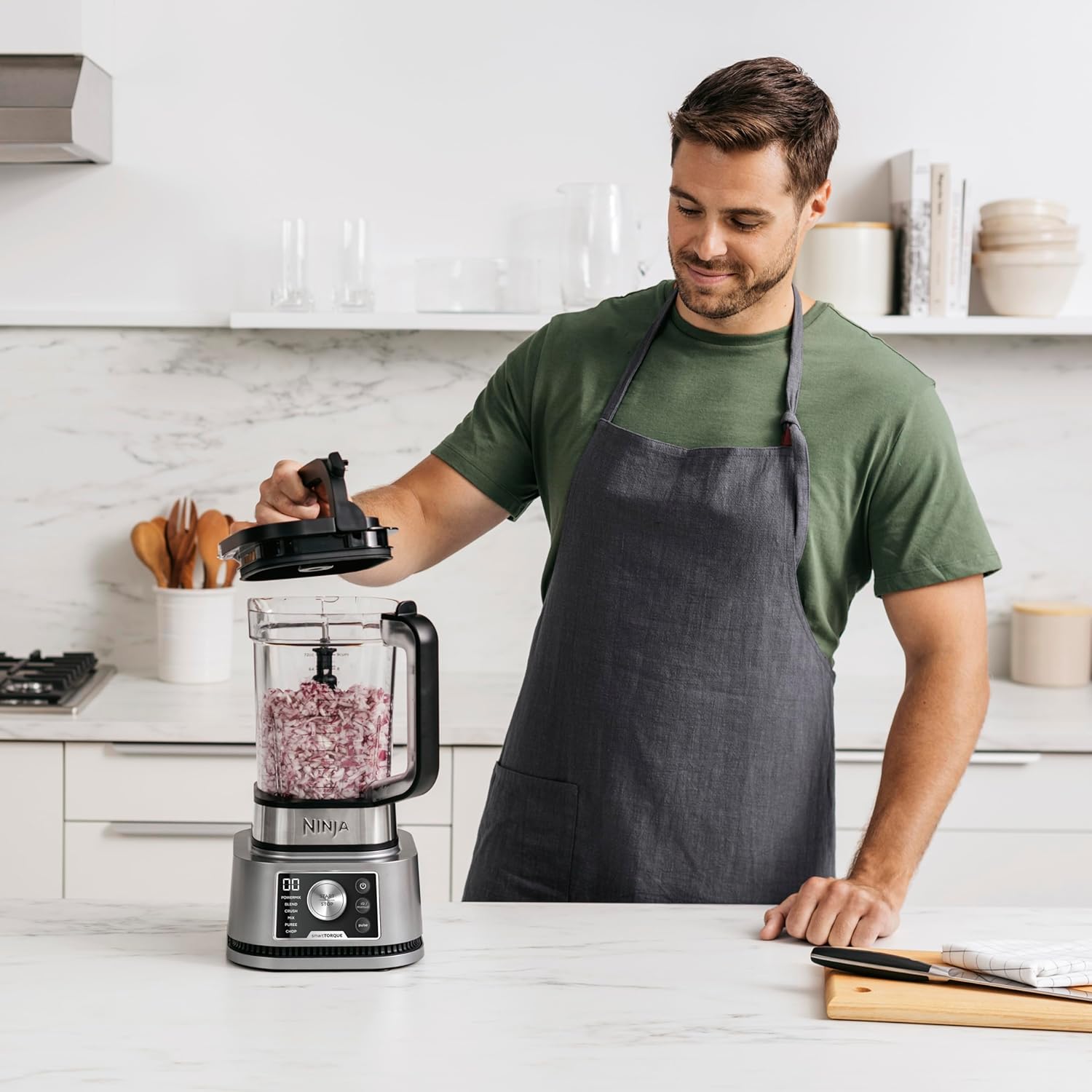 Ninja Nutri Blender 3-in-1, Mixes Smoothie Bowls 1200W 2.1L
