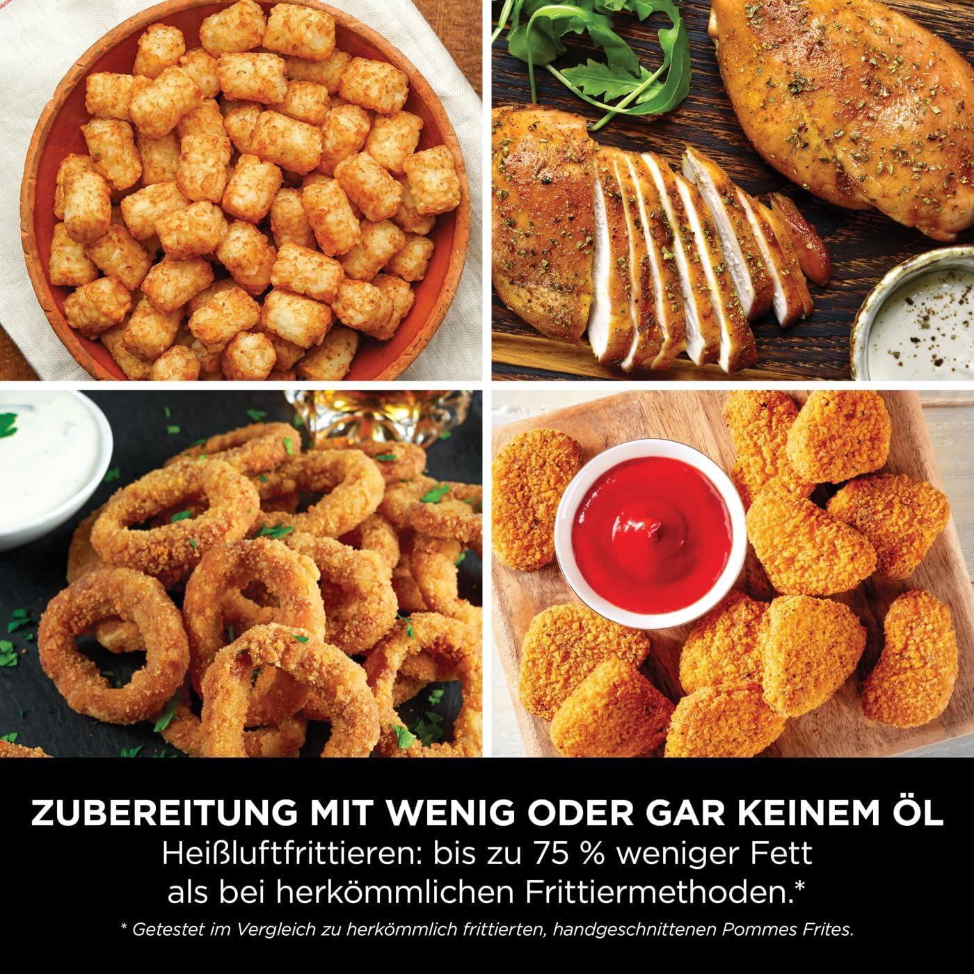 Ninja Double Stack Hot Air Fryer, 7.6 L Airfryer, Double Basket Hot Air Fryer