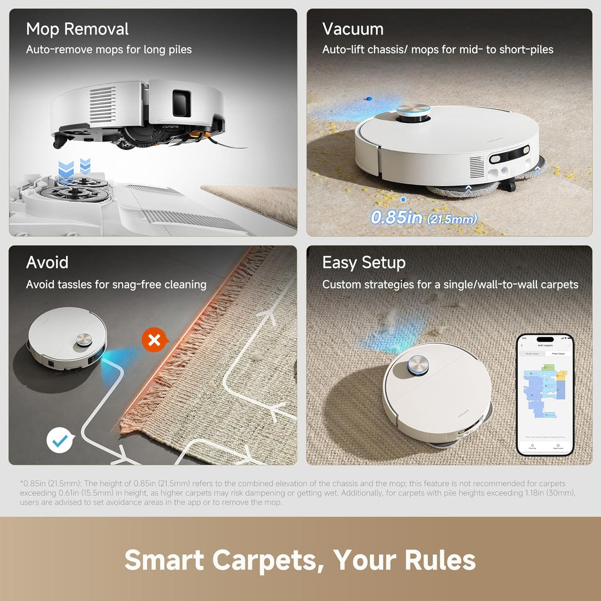 Dreame X60 Ultra Complete Robot Vacuum 35,000Pa 100°C Hot Water Mop White