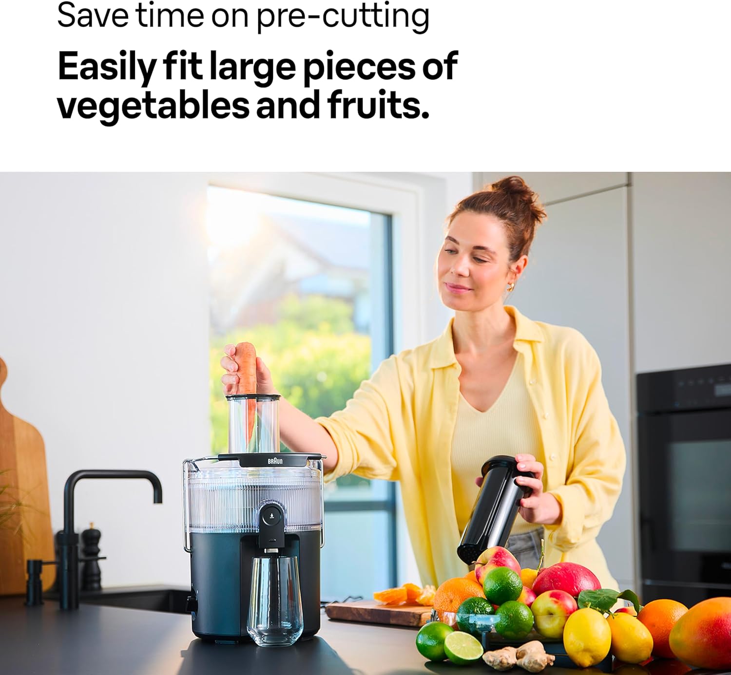 Braun MultiJuice 5 SJ5000 800W Cold Extraction Juicer XL Feed Chute Black