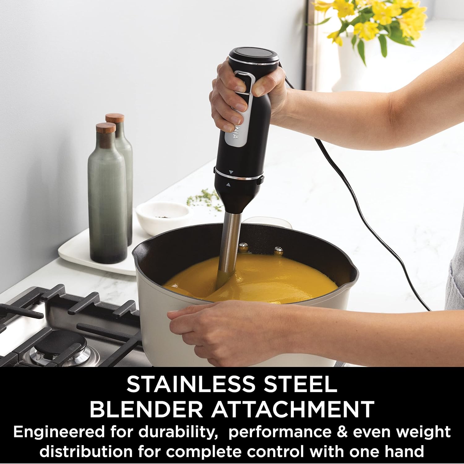Ninja Foodi 3-In-1 Hand Blender, Hand Mixer & Chopper