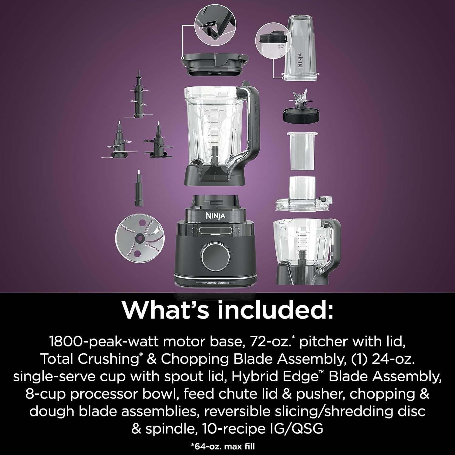 Ninja | All-in-One Blender & Food Processor | Best for Smoothies