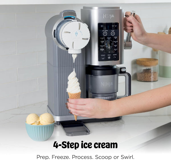 Ninja CREAMi Scoop & Swirl Ice Cream Maker 13-in-1 Soft Serve Milkshake