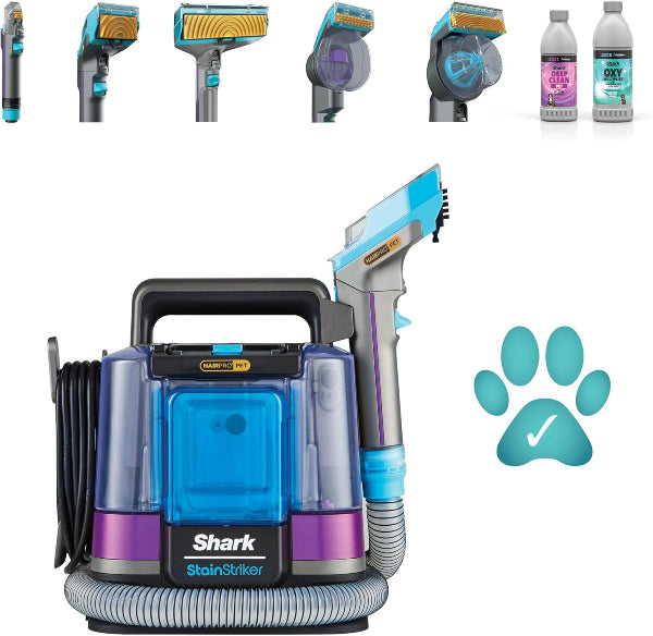 Shark StainStriker HairPro Pet Spot Cleaner Carpet Upholstery Tool PX250UKT