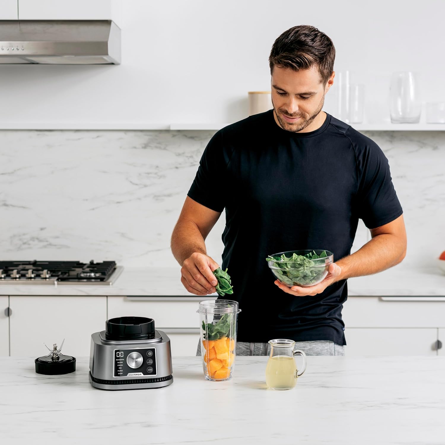 Ninja Nutri Blender 3-in-1, Mixes Smoothie Bowls 1200W 2.1L