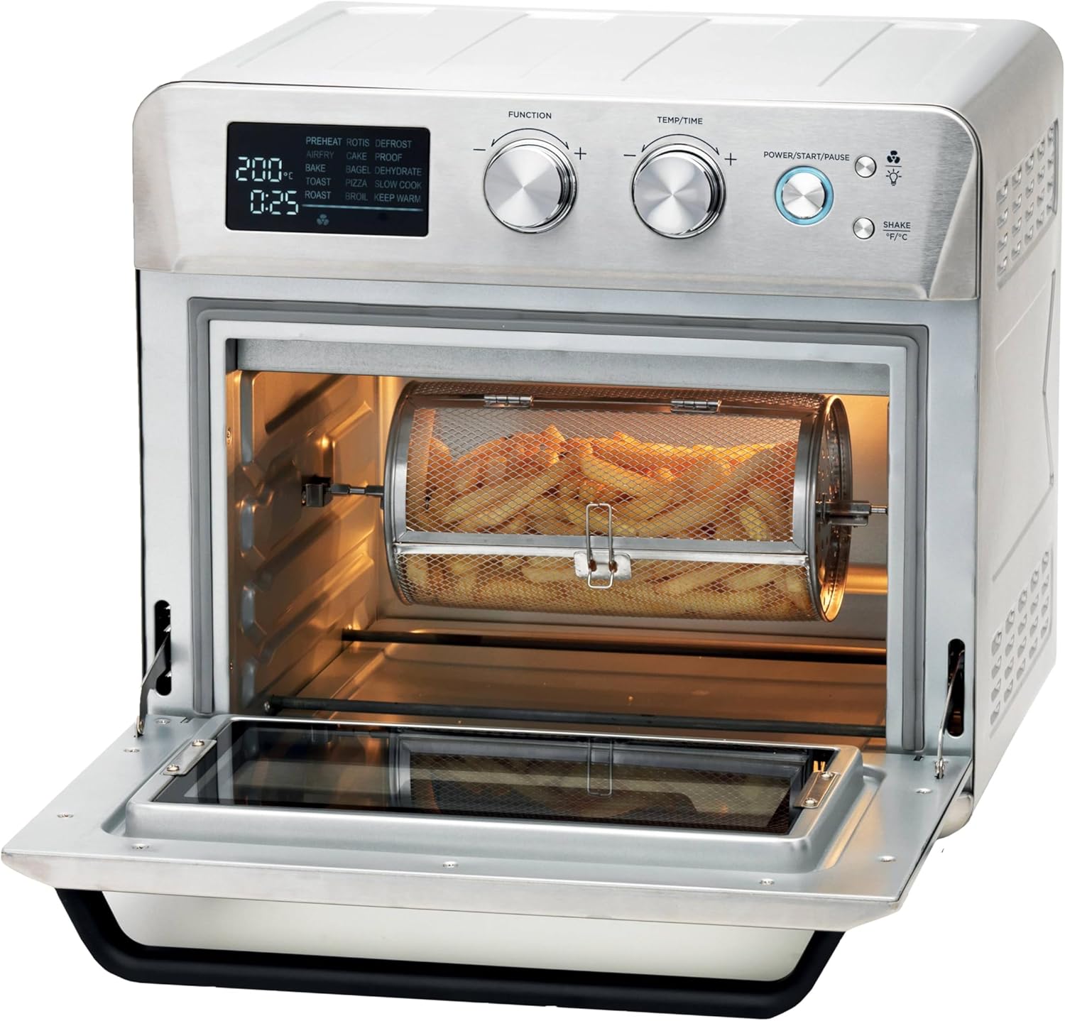 Kenwood Airfryer Oven MOA26.600SS 1700W 25L Rotisserie 15 Functions Digital