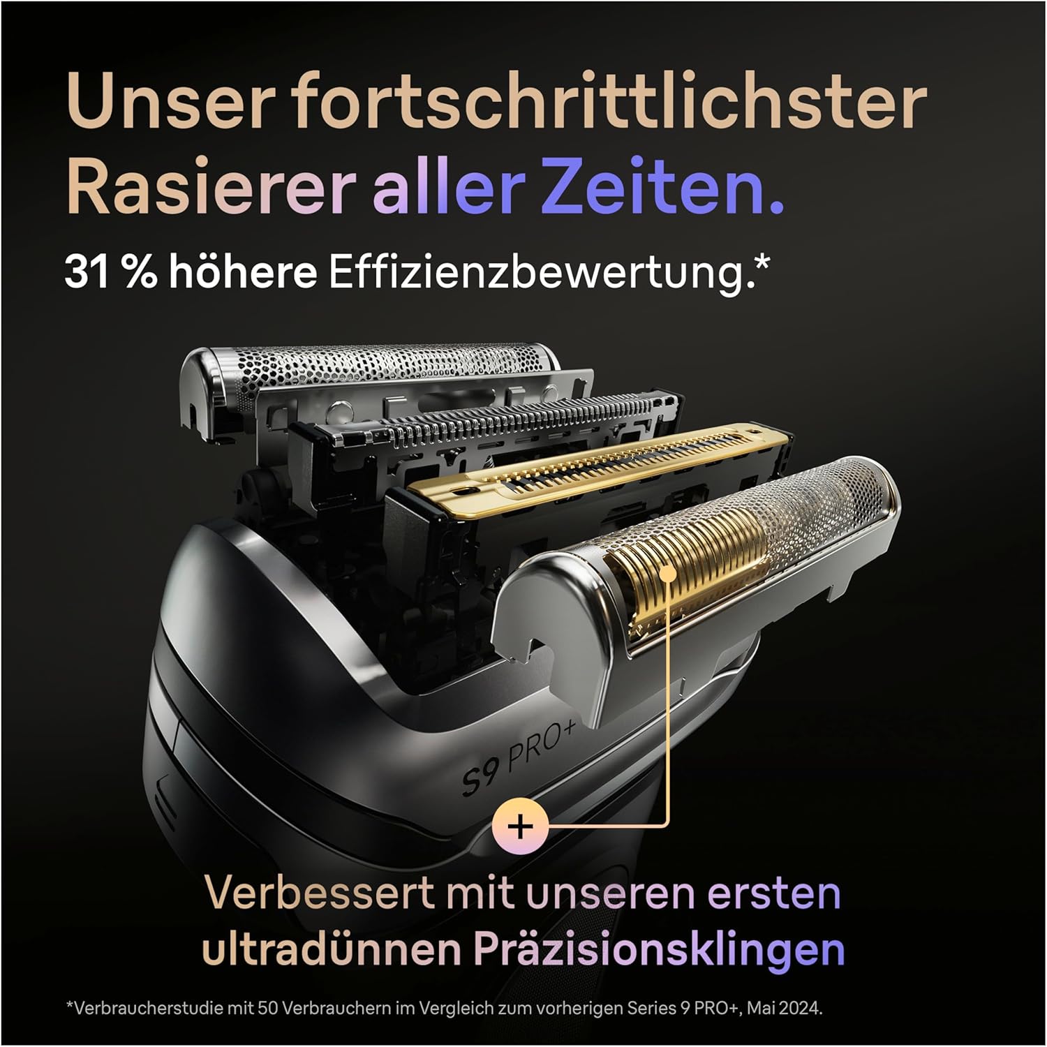 Braun Series 9 PRO+ 9615s - Ultimate Wet & Dry Shaver Grey