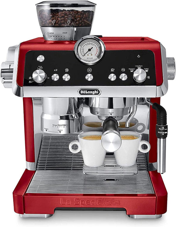 DeLonghi La Specialista Espresso Machine Sensor Grinder Red EC9335.R