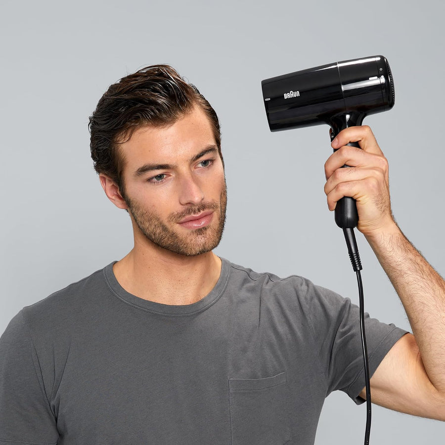 Braun HD225SDE Hair Dryer - 2200W IONTEC & Diffuser (Black)