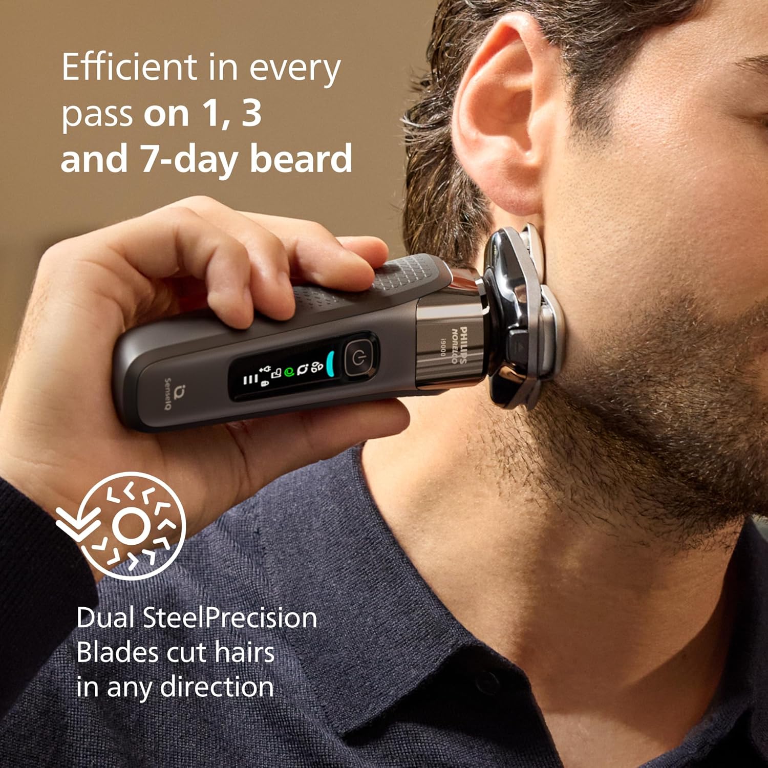 Philips Norelco Shaver i9000 X9002/82 - Wet & Dry - SkinIQ AI - Dark Slate