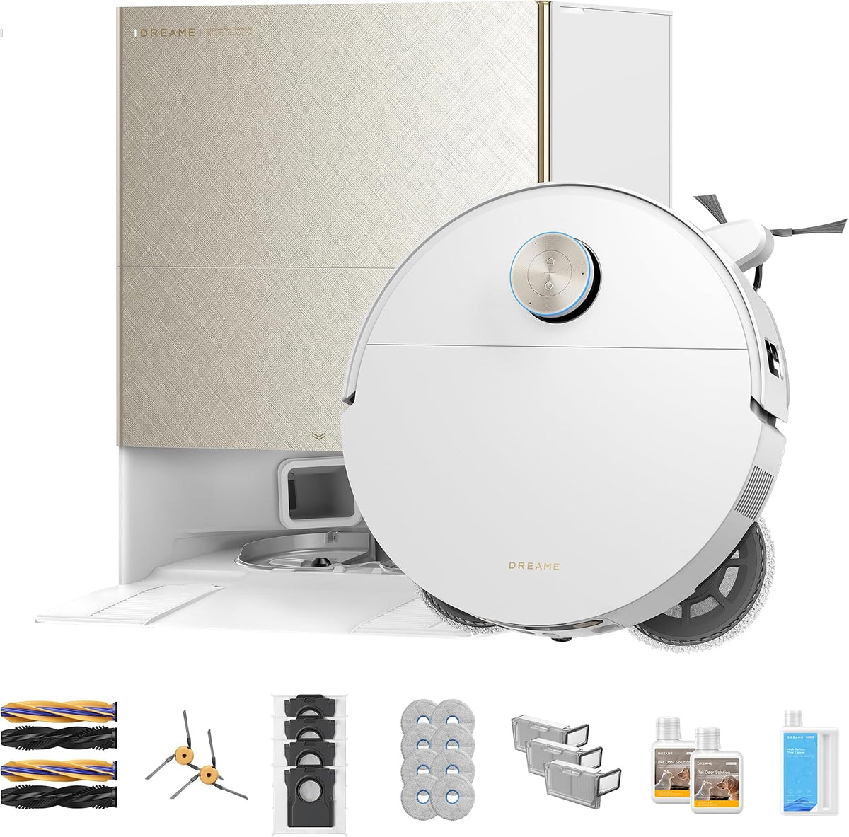 Dreame X60 Ultra Complete Robot Vacuum 35,000Pa 100°C Hot Water Mop White
