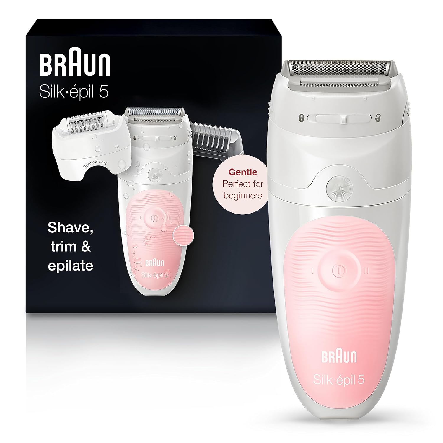 Braun Silk-Épil Wet & Dry Epilator With 4 Extras Incl.