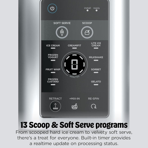 Ninja CREAMi Scoop & Swirl Ice Cream Maker 13-in-1 Soft Serve Milkshake