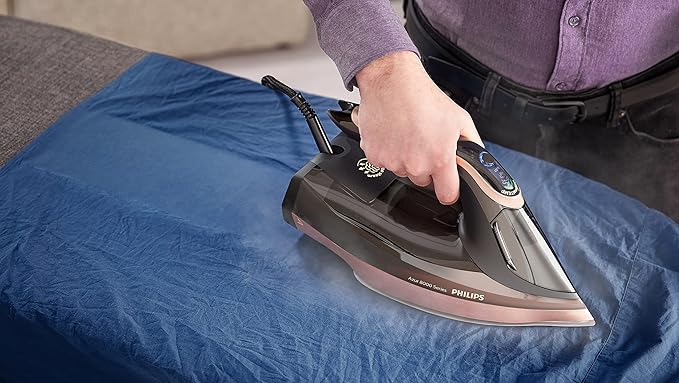 Philips Azur 8000 Series Steam Iron 3000W Turbo Boost OptimalTEMP No Burns