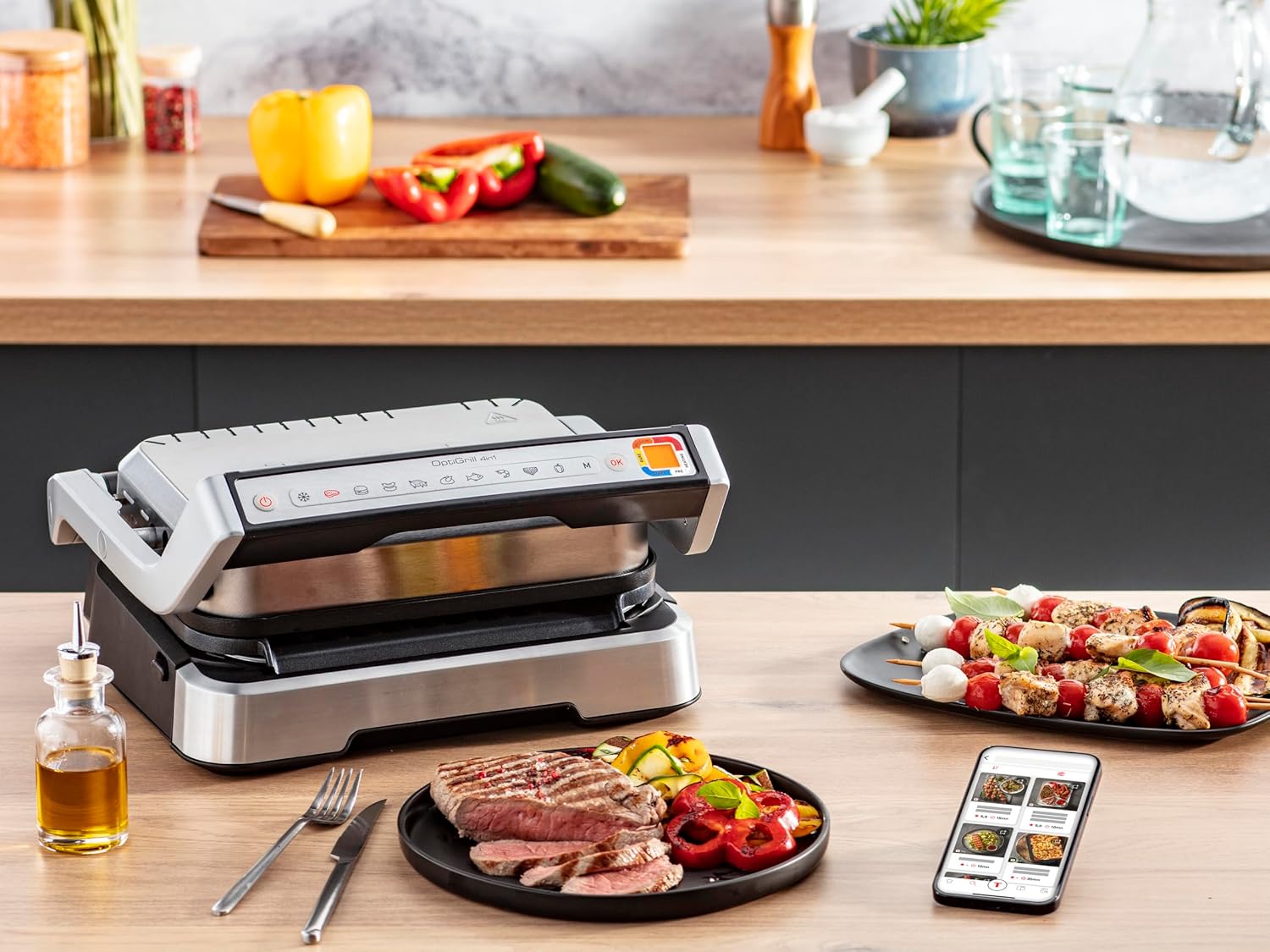 OptiGrill 2‑in‑1 XL Electric Grill