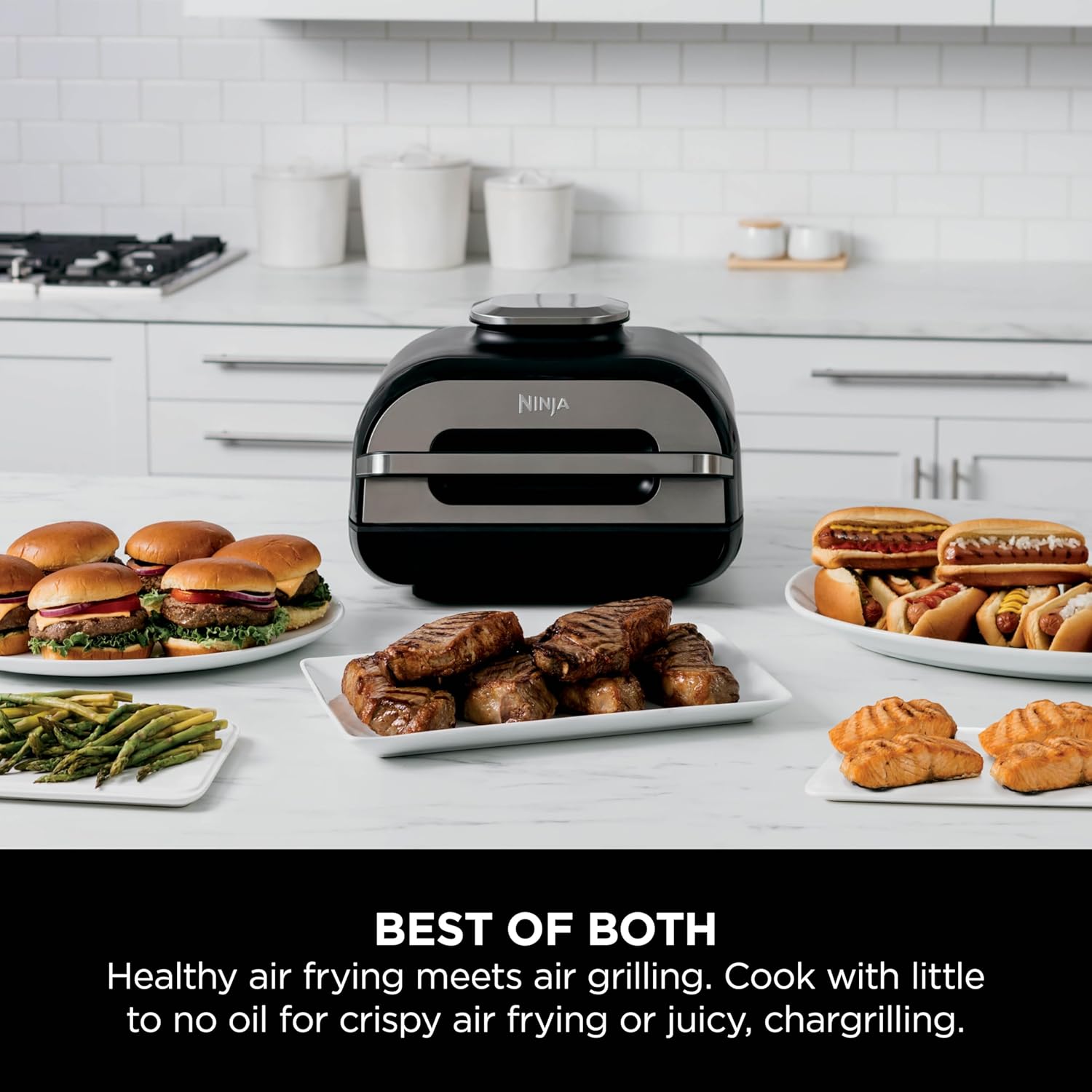 Ninja Foodi Max Health Grill & Air Fryer - Grey