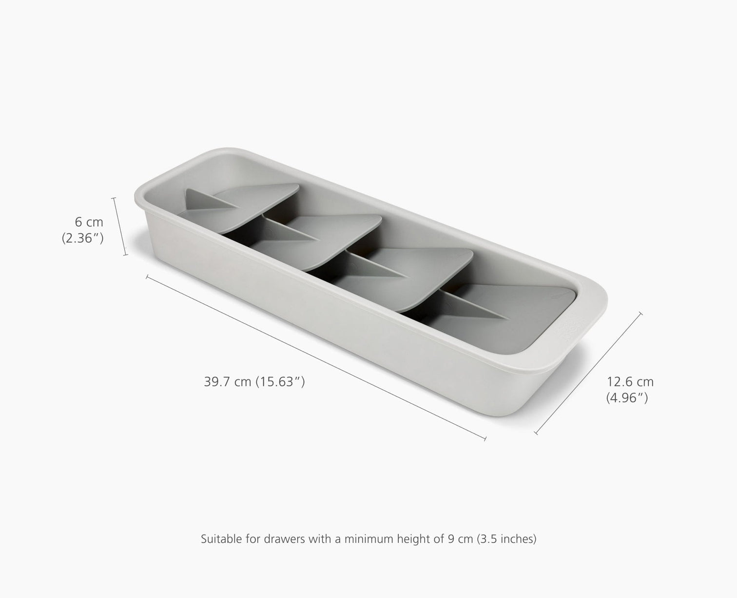 Joseph Joseph DrawerStore Compact Tiered Cutlery Organiser Recycled Plastic