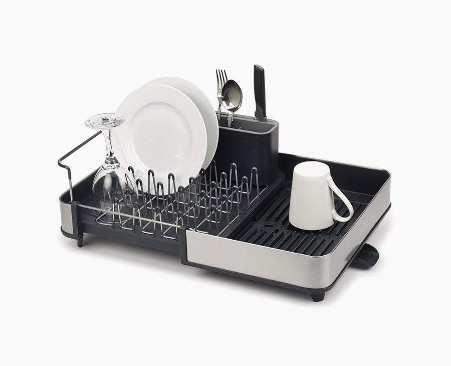 Joseph Joseph Extend Steel expandable dish rack grey