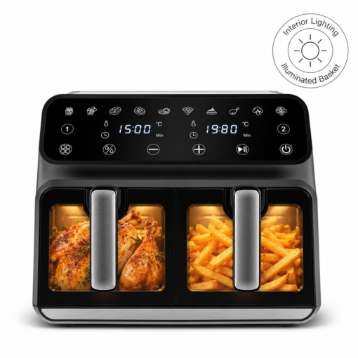 Karaca Multifry XXXL 9L Dual-Zone Air Fryer 1700W Viewing Window